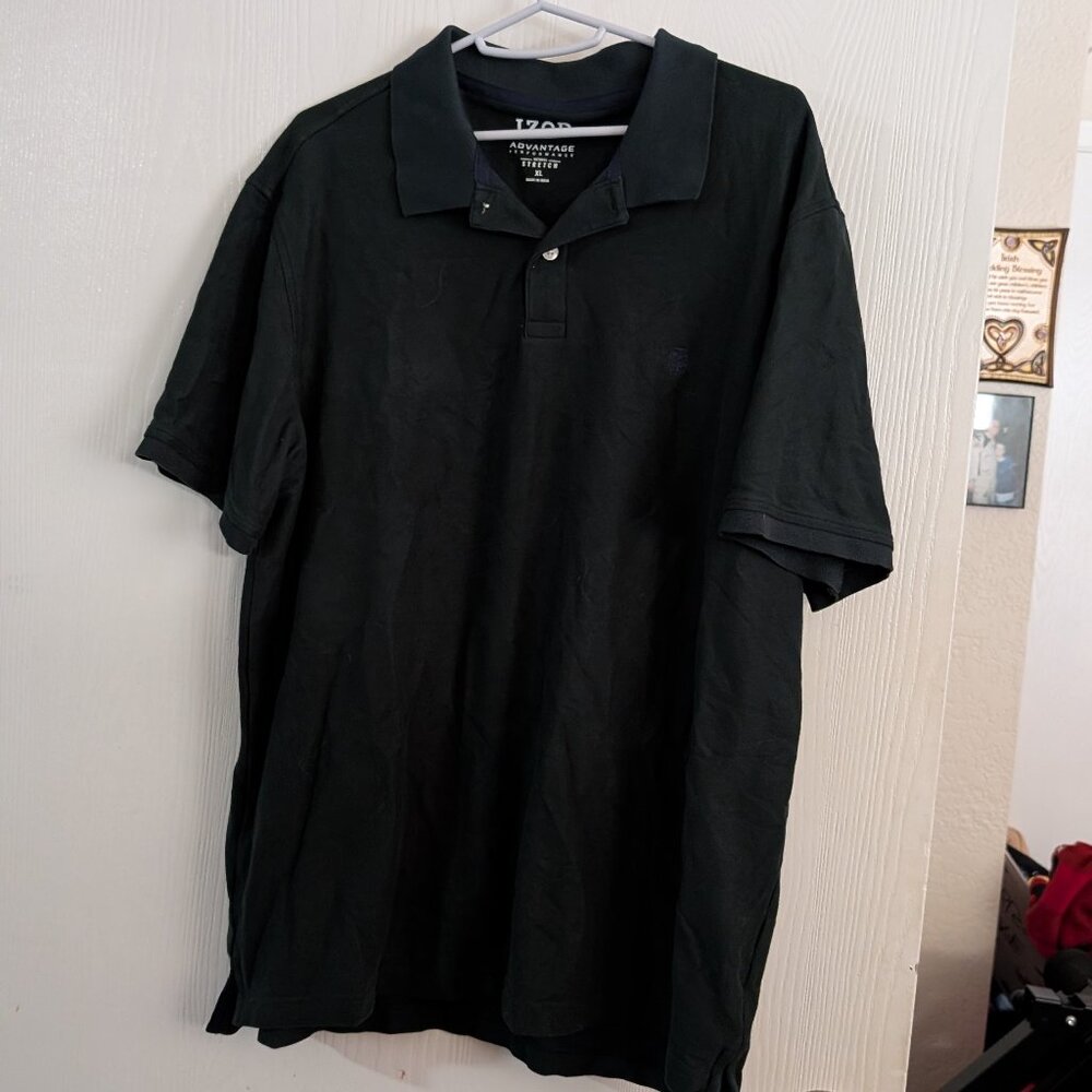 Izod deep green polo